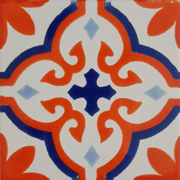 Mexican Talavera Tile - HAD 402_ORANGE